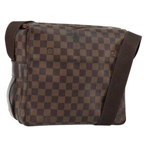 Authentic LOUIS VUITTON Damier Ebene Naviglio Shoulder Bag N45255 LV